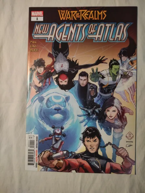 War Of The Realms New Agents Of Atlas #1 Luna Snow 1st Print Marvel 2019 NM/M 🔥