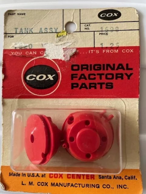 Vintage rare  Cox 1698 Tee Dee 020 spare part Tank assembly mount NIP