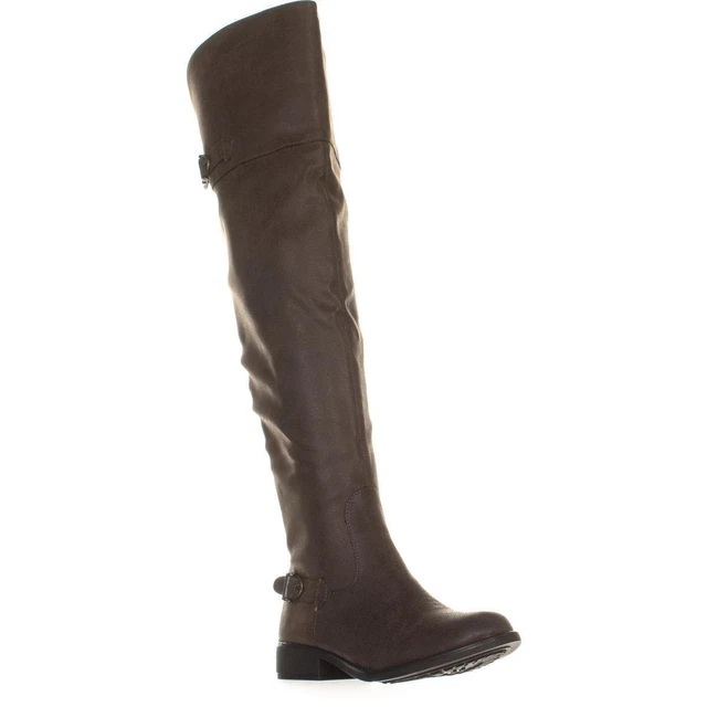 American Rag Women's Almond Toe Knee High Boots Brown Size 7.5 M