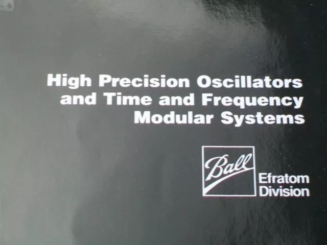 BALL EFRATOM high precision oscillator / rubidium modular system catalog
