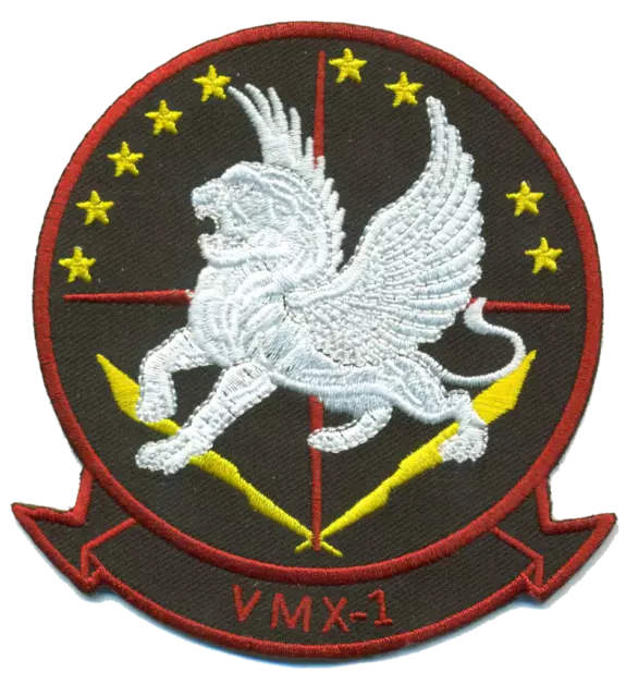 4" Marine Corps Vmx-1 Operation Test Yuma Hook & Loop Embroidered Jacket Patch