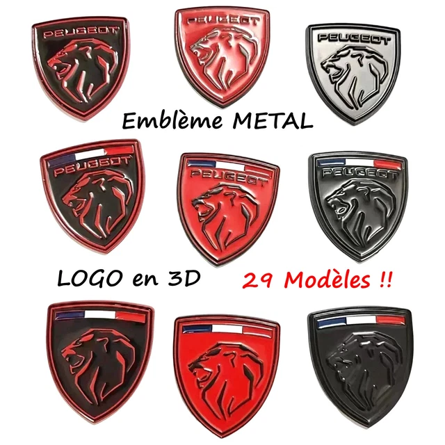 Autocollant Lion Chromé Peugeot 406 Berline Coupé Autocollant