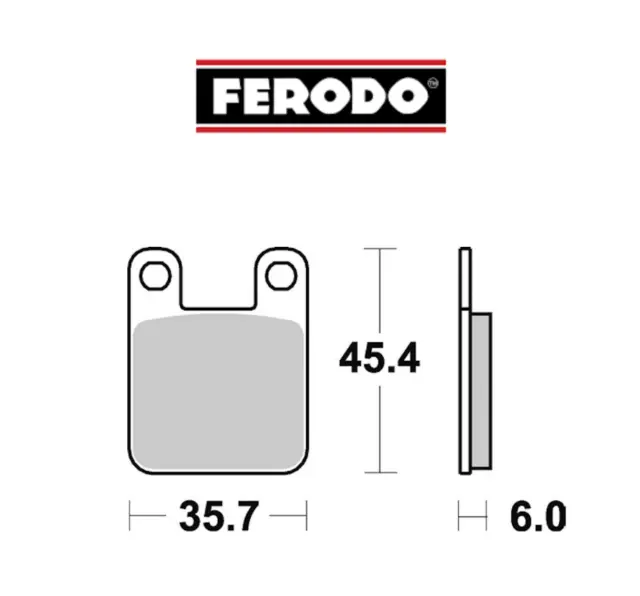 FRP405EF Pastiglie Freno ANTERIORI DERBI 50 FENIX 50 1994 - FURAX 50 1996