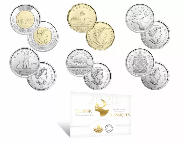 2020 Canada Brilliant Uncirculated set - IN STOCK - all the traditional designs