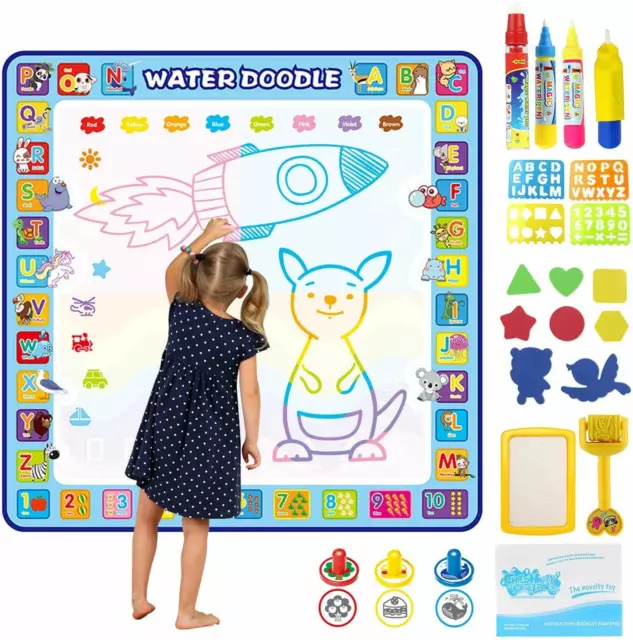 Water Drawing Mat Large Aqua Doodle Mat Mess Free Doodling Painting KIDS GIFTS