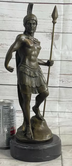 Roman Warrior Coliseum Gladiator Bronze Sculpture Art Deco Figurine Statue Deal 2