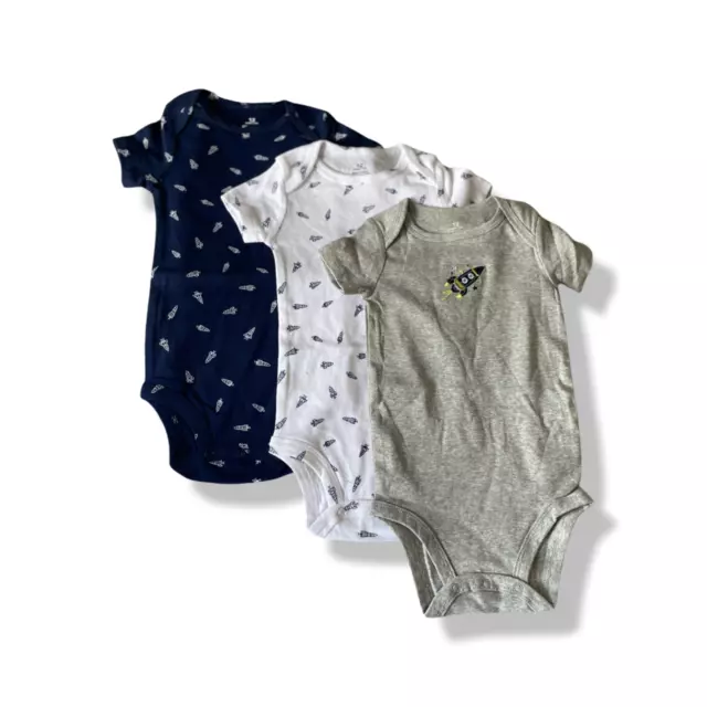 Baby/Toddler- Boys - 3 Pack Baby Grows Vests Set - UK Seller -  12-18 months