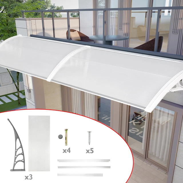 DOOR CANOPY AWNING Shelter Front Back Porch Shade Patio Roof Rain Cover