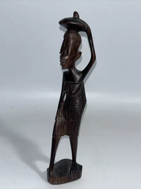 African Hand-carved Woman, Tribal Art Wooden Statue Figure