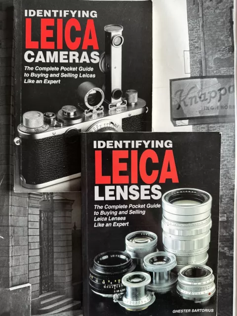 Identifying Leica Cameras + Lenses Book Pocket Guide Chester Sartorius