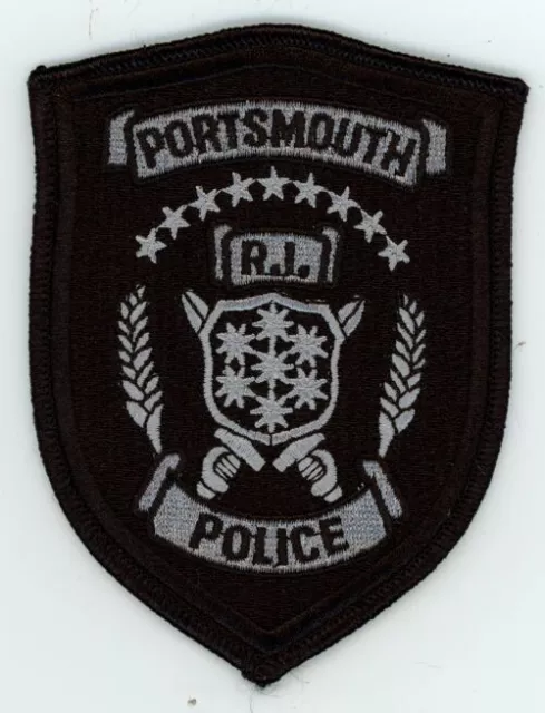 Rhode Island Ri Portsmouth Police Subdued Swat Style Nice Shoulder Patch Sheriff