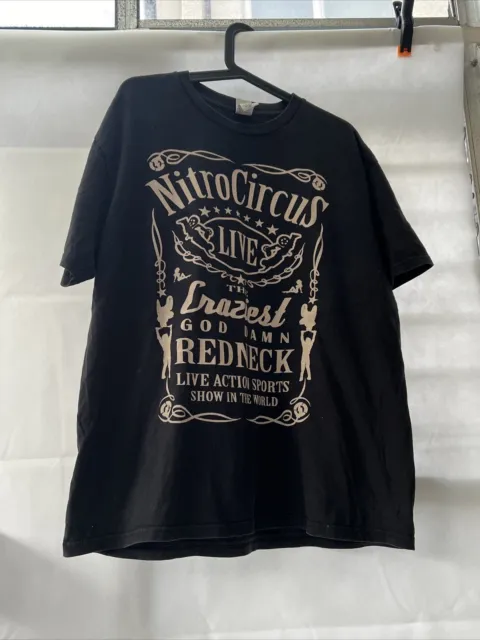 Nitro Circus Live T Shirt Men’s XL black Dirt Bike Motor Cross