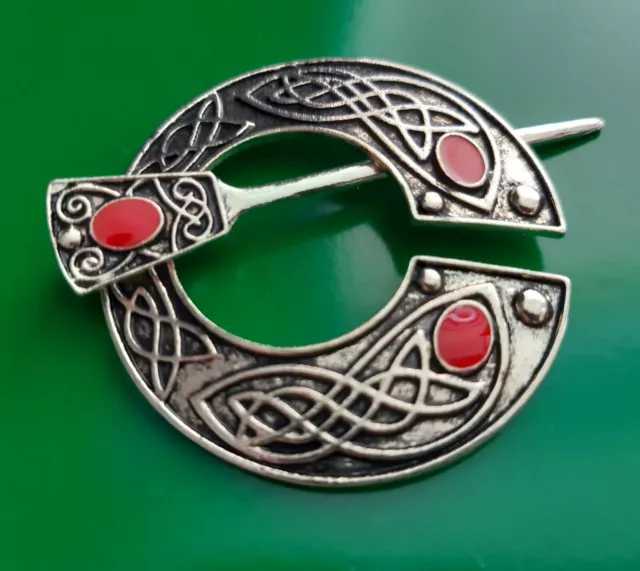 Viking Retro Brooch Penannular Shoulder Shawl Scarf Clasp Cloak Pin Medieval