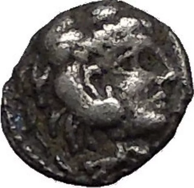 ALEXANDER III the GREAT Very Rare OBOL Small Ancient Silver Greek Coin i56271