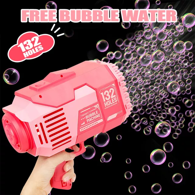 Bazooka Bubble Gun 132 Holes - Pink – Blue Seven