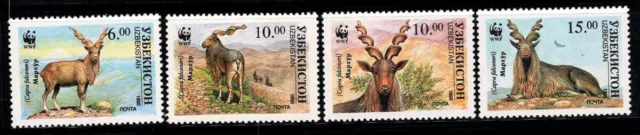 Uzbekistan 1995 Mi. 61-64 Nuovo ** 100% Nuovo ** animali