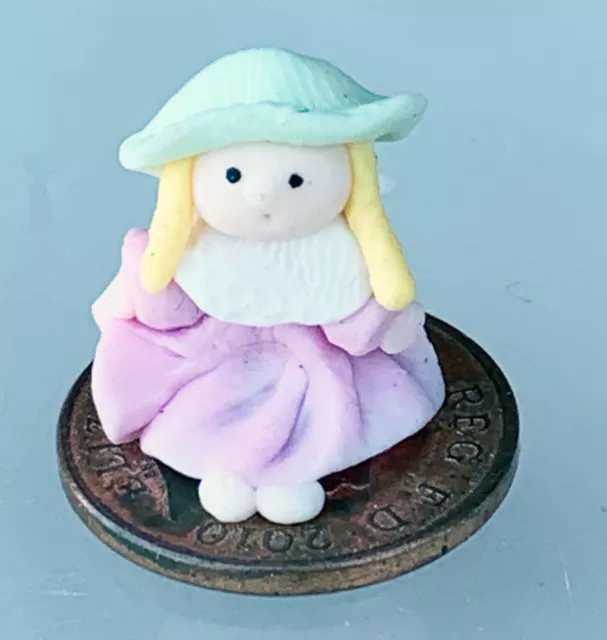 Polymer Clay Girl Tumdee 1:12 Scale Dolls House Miniature Nursery Accessory LB18