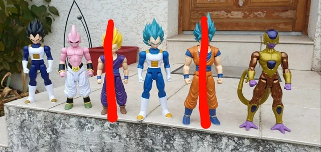 4 FIGURINES DRAGON Ball Limit Breaker 30 Cm Boo Freezer Vegeta Blue