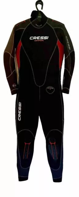 Cressi 5mm Comfort Wetsuit Black, Grey With Red Accents