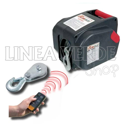 Verricello Elettrico 12V 1133kg - Paranco 970W Con Telecomando, Fune Acciaio 15m Per Fuoristrada - Foto 9