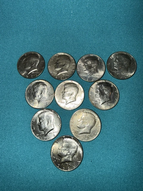 Moneta Kennedy 1968-s Argento Moneta Kennedy Mezzo Dollaro 1968-S 40% Argento Proof - Da Set Di Prove, Non Circolata Mezzo Dollaro Kennedy Argento