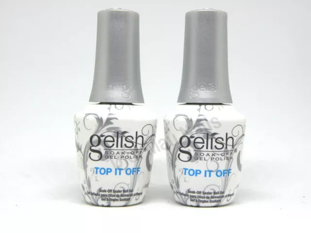 Nail Harmony Gelish LED/UV Top It Off   Soak Off Gel Top Coat 0.5oz  pack of 2pc