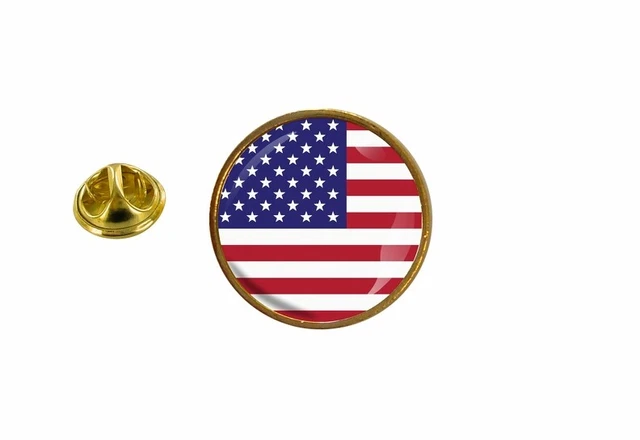 Pins Métal Drapeau USA Alaska - Taille 2,4x1,8 Cm Avec Attache Papillon