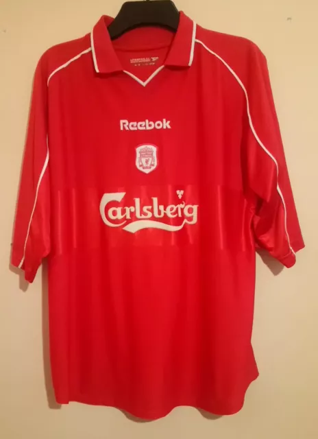 LIVERPOOL FOOTBALL CLUB 2000 Red Home Shirt Lfc Xl Carlsberg Vgc
