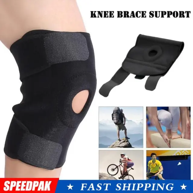 Knee Brace Support Sleeve Adjustable Open Patella Stabilizer Wrap,: HOTS