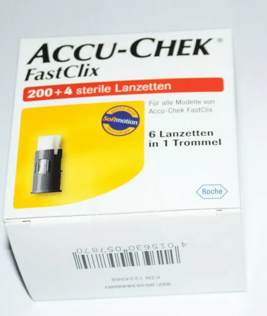 ACCU-CHEK Fastclix Lanzetten 200+4