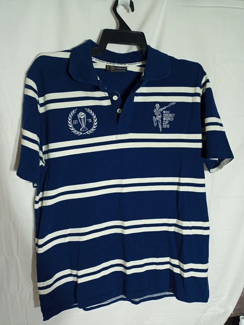 Cricket World Cup 2015 Official Licenced Product Men's Shirt Blue XL Free...