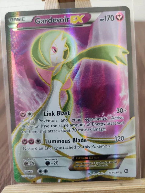 Gardevoir Ex 111/114 Dampfbelagerung Full Art Ultra seltene Holo Pokémon Karte