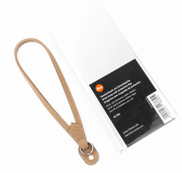 Leica M 18782 cinturino da polso marrone original brown leather wrist strap