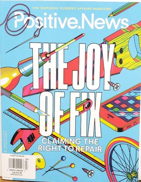 Positive News UK April-June 2019 Issue 97 The Joy of Fix FREE SHIPPING CB