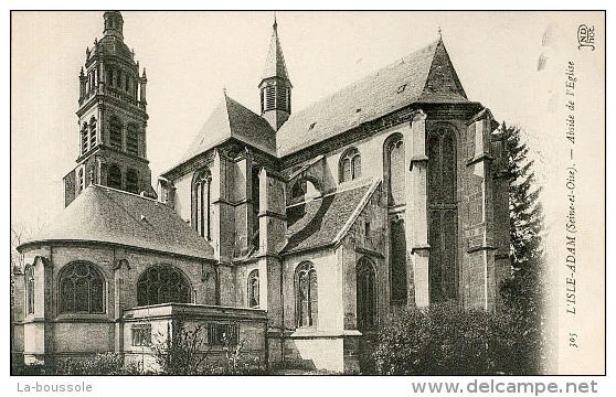95 L'ISLE ADAM - abside de l'eglise