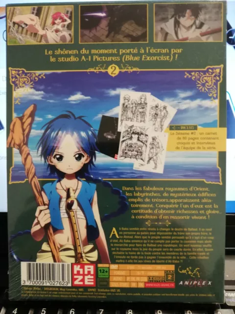 Coffret3Dvd  Manga 2 Magi The Labyrinth Of Magic Neuf Sous Blister 12 Episodes 2