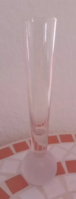 Neue Mini Glasvase Deko Blumen Vase kleines Väschen Rund 4 x 17