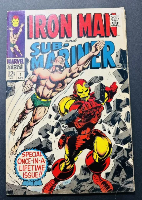 Iron Man and Sub-Mariner # 1 April 1968 One Shot Colan Cover/Art Key Silver Age