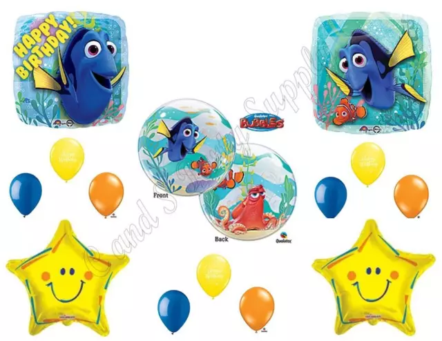 FINDING DORY BUBBLE Birthday Party Balloons Decoration Supplies Nemo SMILE STAR