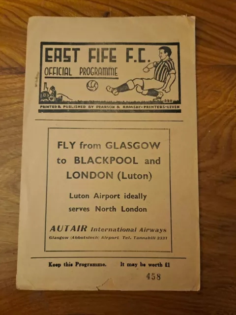 East Fife V Forfar December 1966