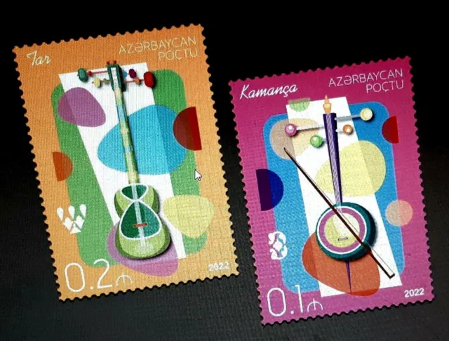 Azerbaijan 2022 * National Musical Instruments * Definitive * Full Set * MNH