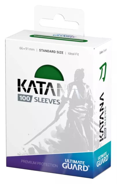 Ultimate Guard - Bustine Protetettive Katana 100 Sleeves GREEN mtg Pokemon