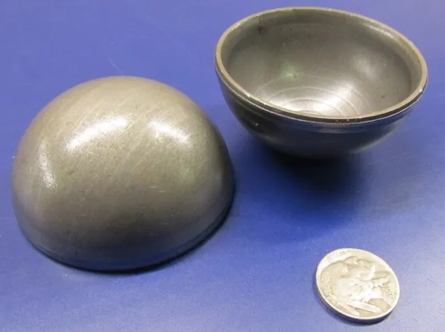 Hot Rolled Steel Half Sphere / Balls 2.50" Diameter x 1.25" Height, 10 Pieces