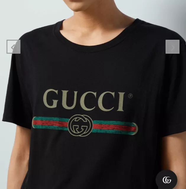 Oversize washed T-shirt with Gucci logo Size: Small 2