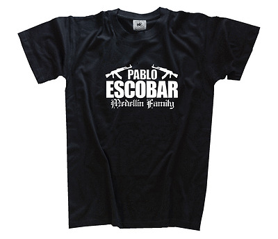 PABLO ESCOBAR - MEDELIN FAMILY mafia pate T-Shirt S-XXXL