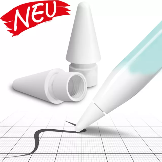 NEU XAiOX Ersatzspitzen im 4er Set für Apple Pen Apple Pencil Eingabestift weiß