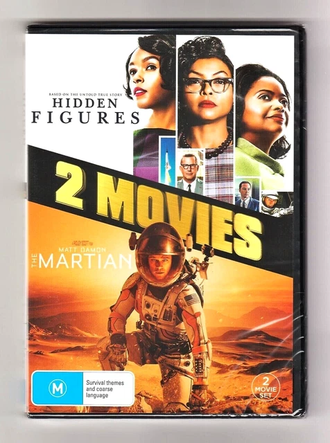 Hidden Figures - The Martian DVD (2 Movie Set) - Brand New & Sealed Free Postage