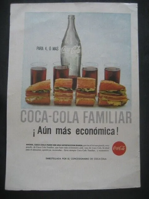 Coca-Cola Nº10. Pubblicità Su Riviste Degli Anni '60