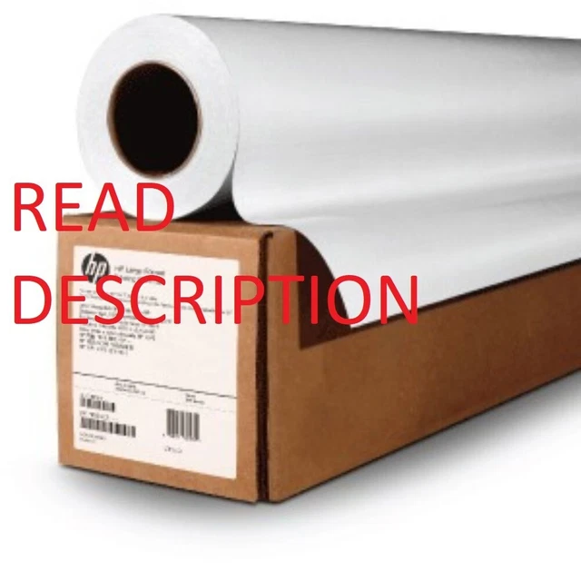 GENUINE HP Designjet Inkjet Large Format Paper 36" x 75 ft Clear C3875A**READ**
