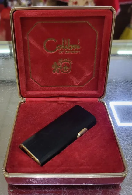 COLIBRI of LONDON Accendino Vintage, CUSTODIA PELLE